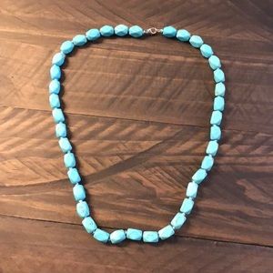 Turquoise beaded necklace
